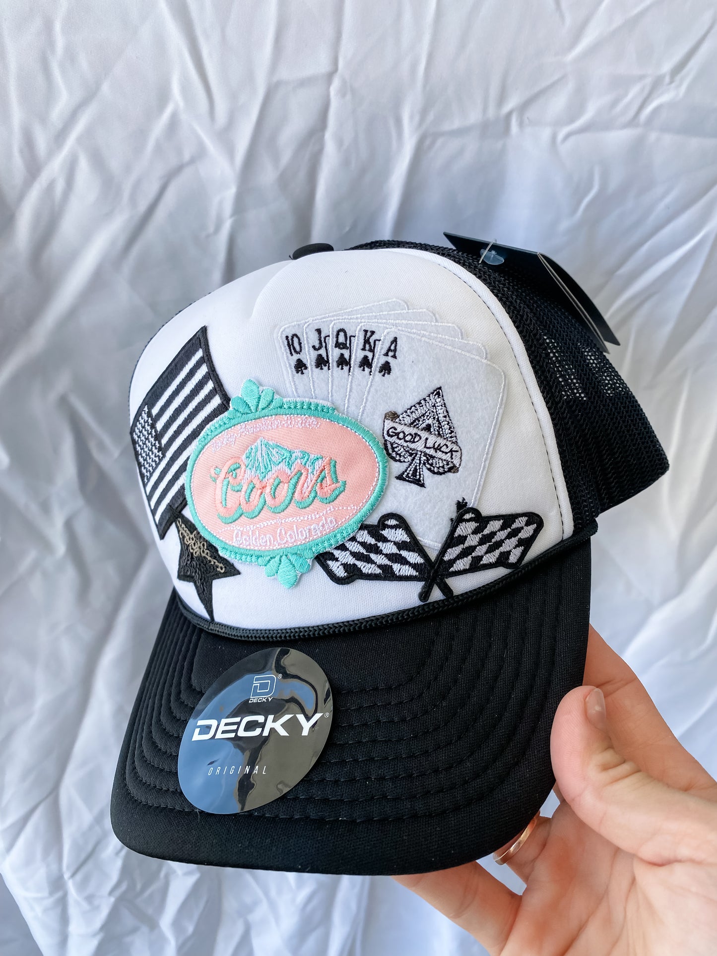 Coors- Black and White Trucker Hat - Coco & Rho