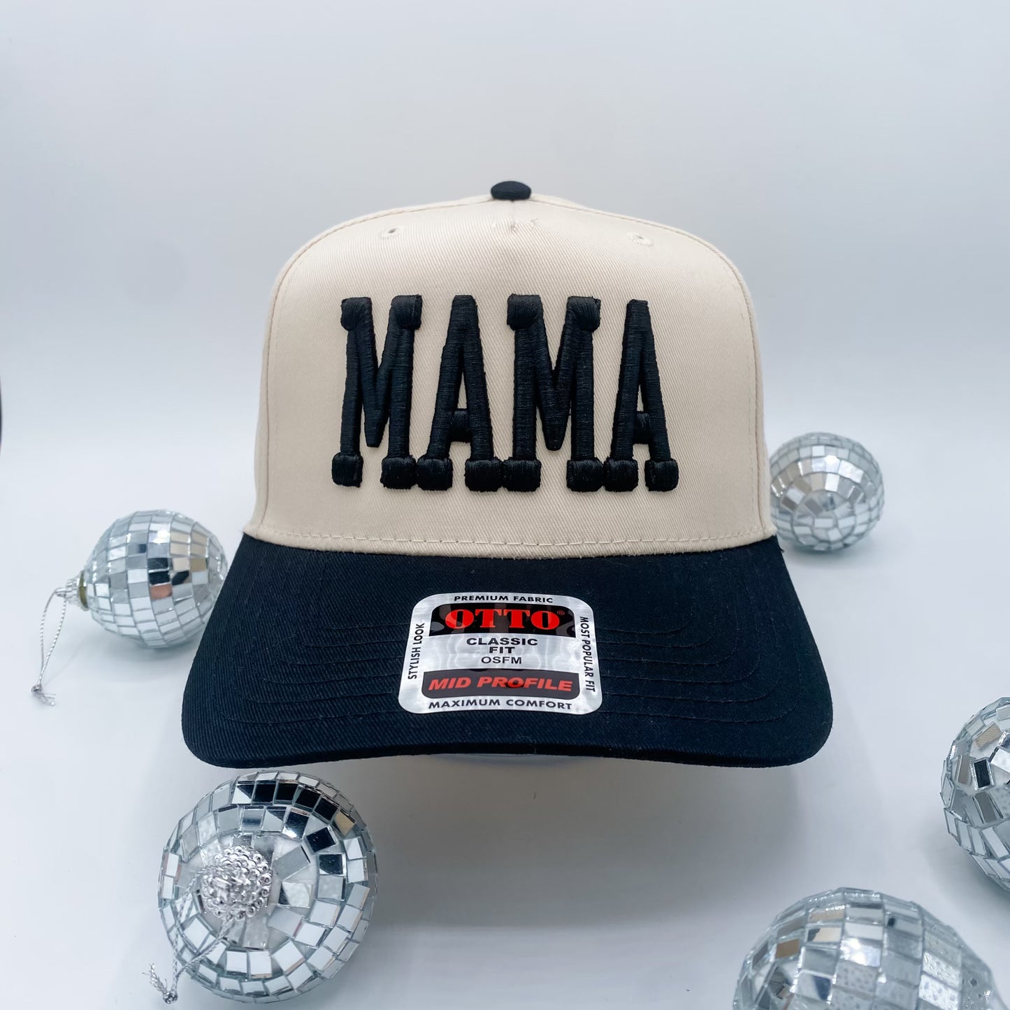 Mama Puff black + Cream - Trucker Hat