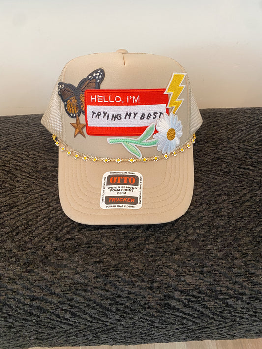 Hello, I’m Trying My Best V3- Trucker Hat - Coco & Rho