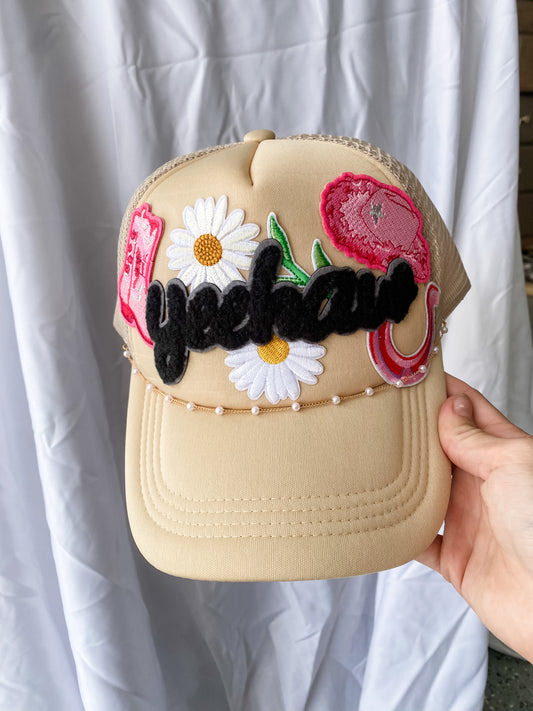 Yeehaw- Trucker Hat Khaki - Coco & Rho