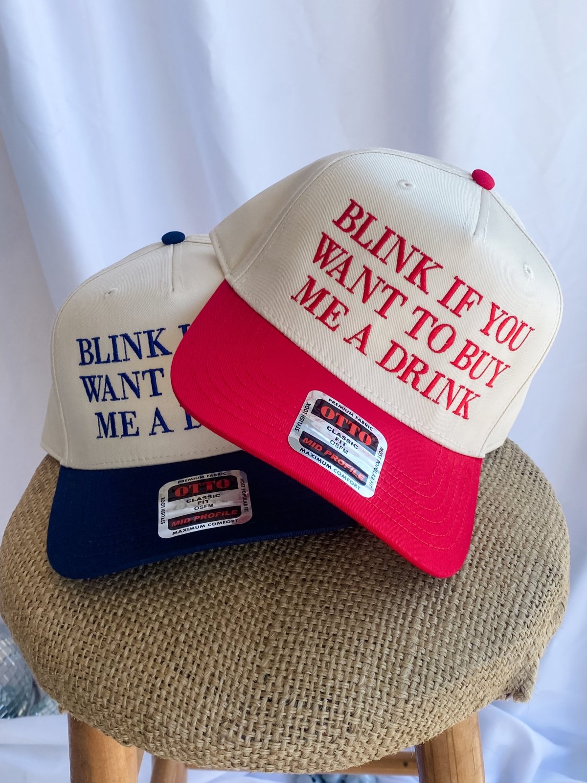 Blink if you want to buy me a drink- Trucker Hat