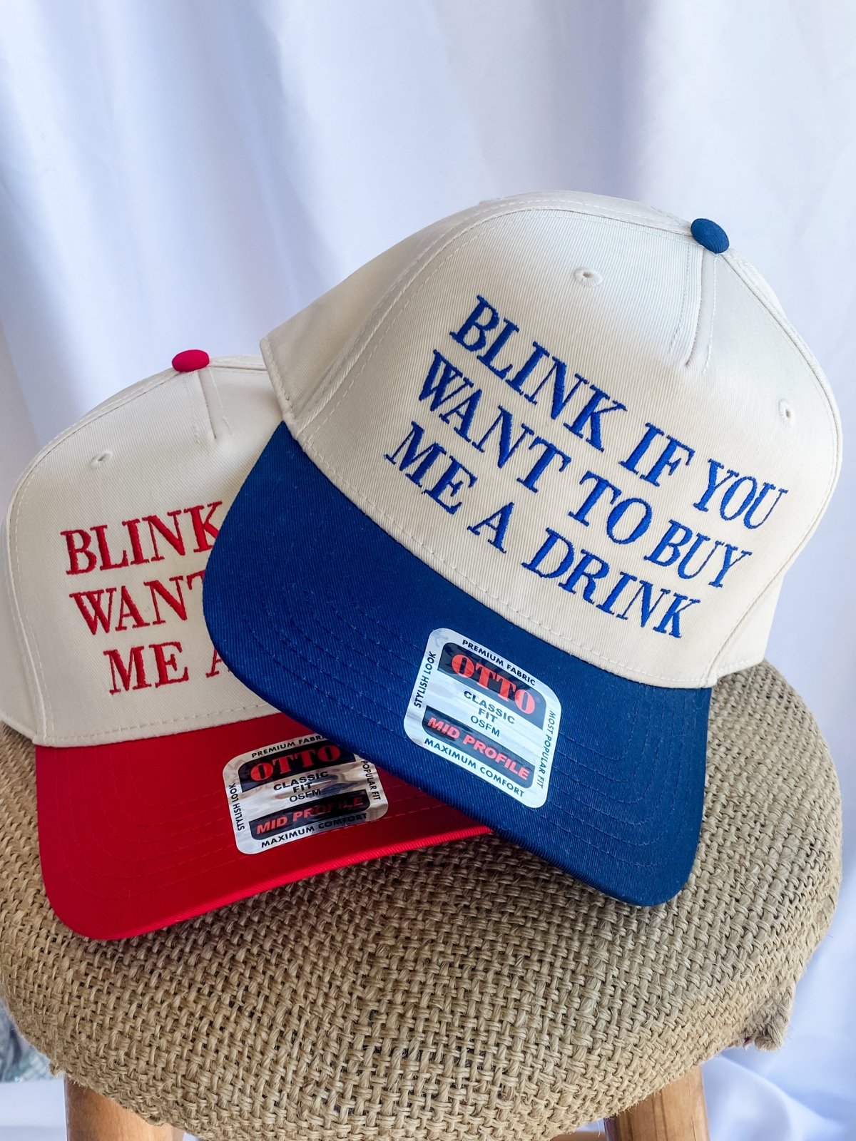 Blink if you want to buy me a drink- Trucker Hat