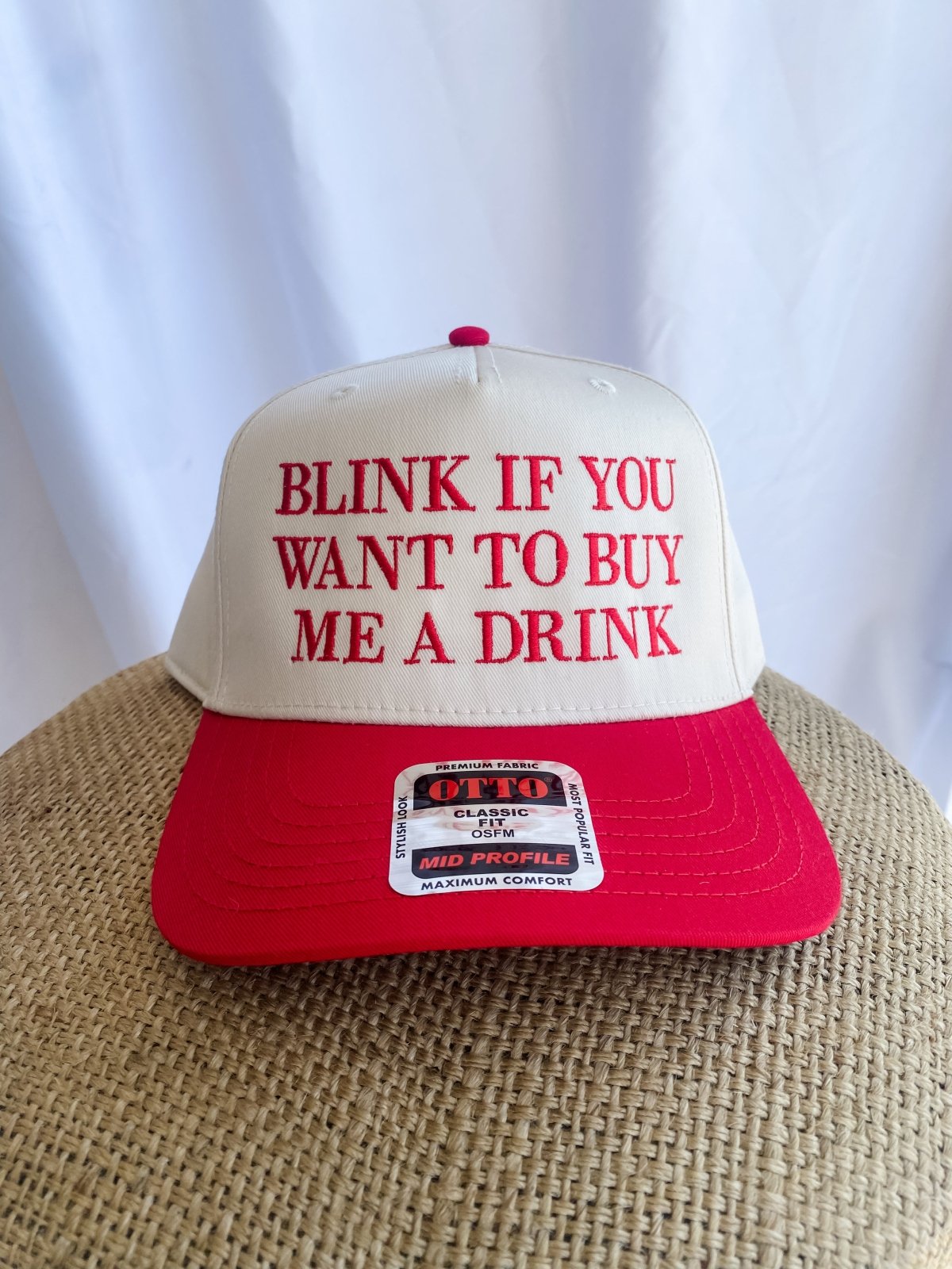 Blink if you want to buy me a drink- Trucker Hat