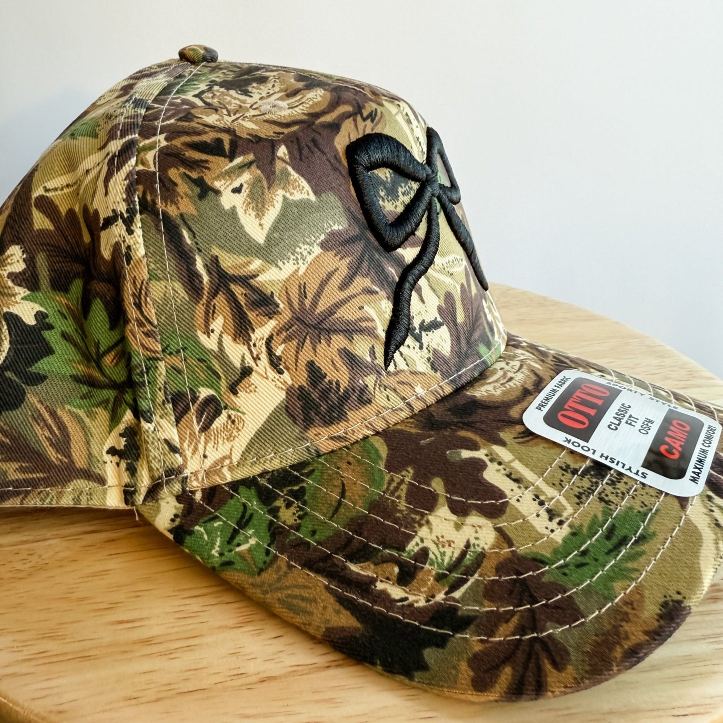 Bow Camo- Trucker Hat Black