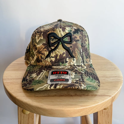 Bow Camo- Trucker Hat Black