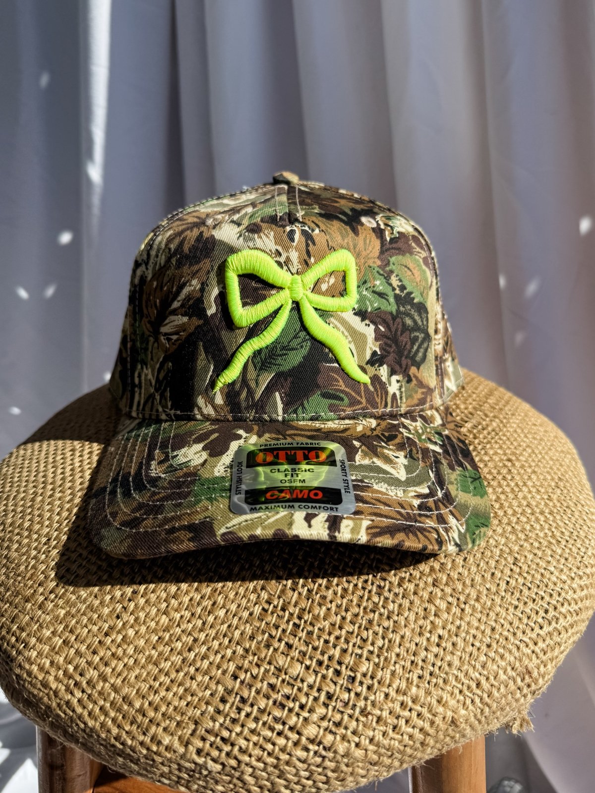 Bow Camo- Trucker Hat Yellow