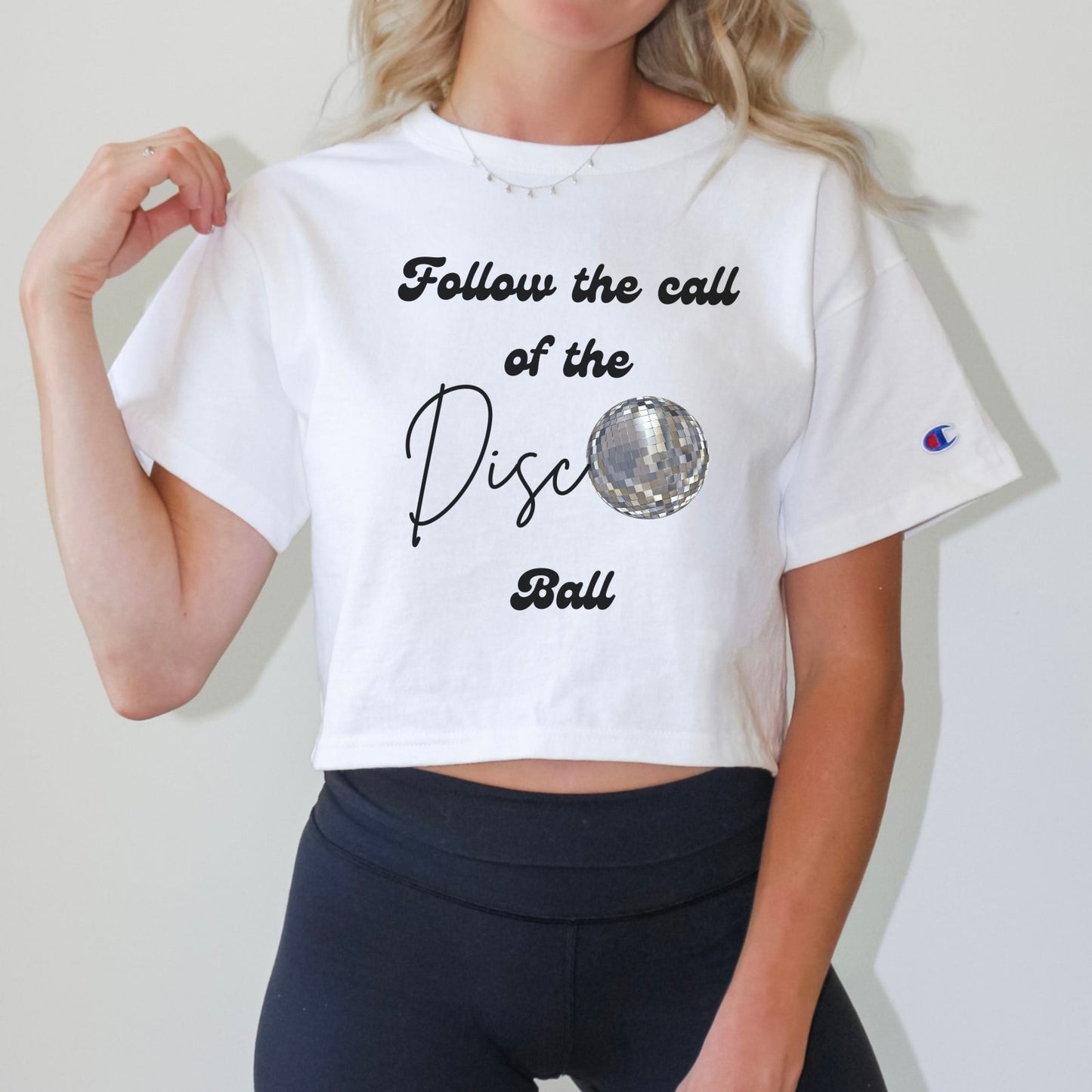 Follow The Call Of The Disco Ball | Cropped Tee - Coco & Rho