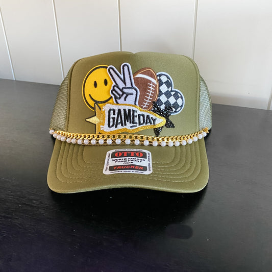 Game day olive green- Trucker Hat