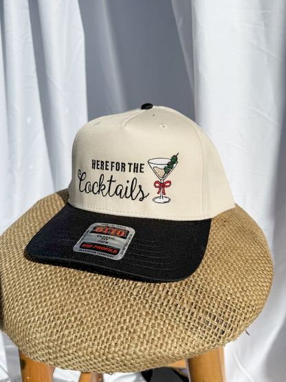 Here For The Cocktails -  Trucker Hat