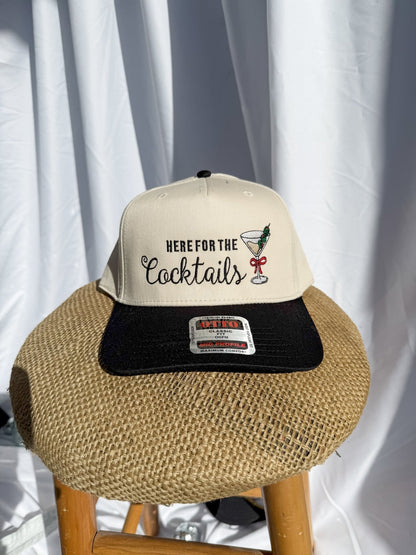 Here For The Cocktails -  Trucker Hat