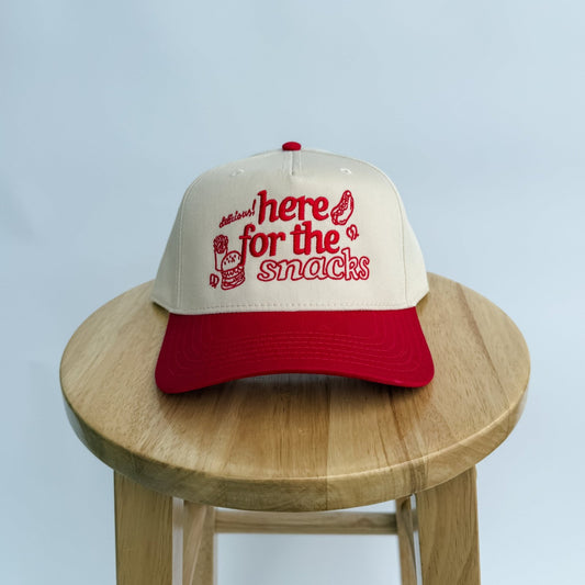 Here For The Snacks - Trucker Hat