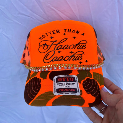 Hotter than a hoochie coochie- Trucker Hat