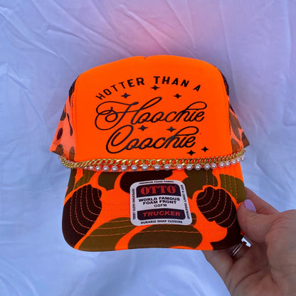 Hotter than a hoochie coochie- Trucker Hat