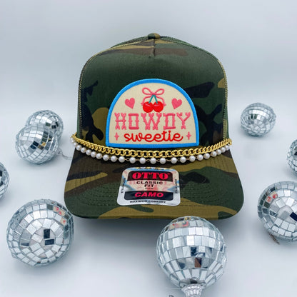 Howdy Sweetie Camo- Trucker Hat