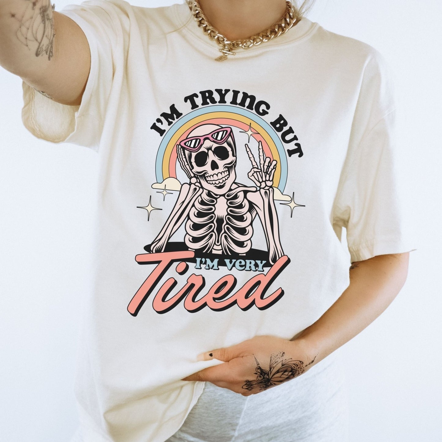 I'm Trying But I'm Very Tired | Comfort Tee - Coco & Rho