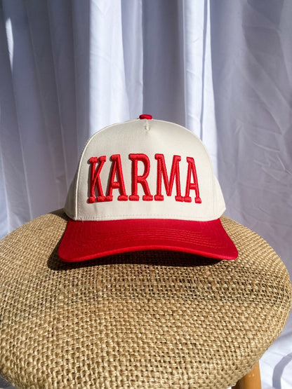 Karma  - Trucker Hat Red