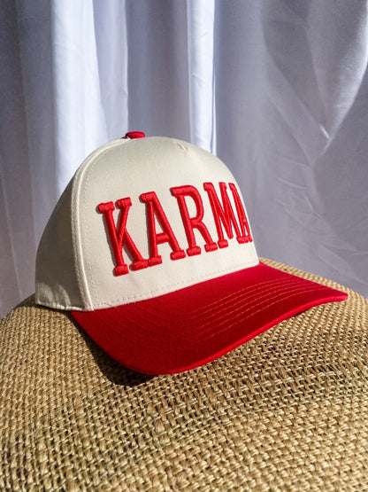 Karma  - Trucker Hat Red