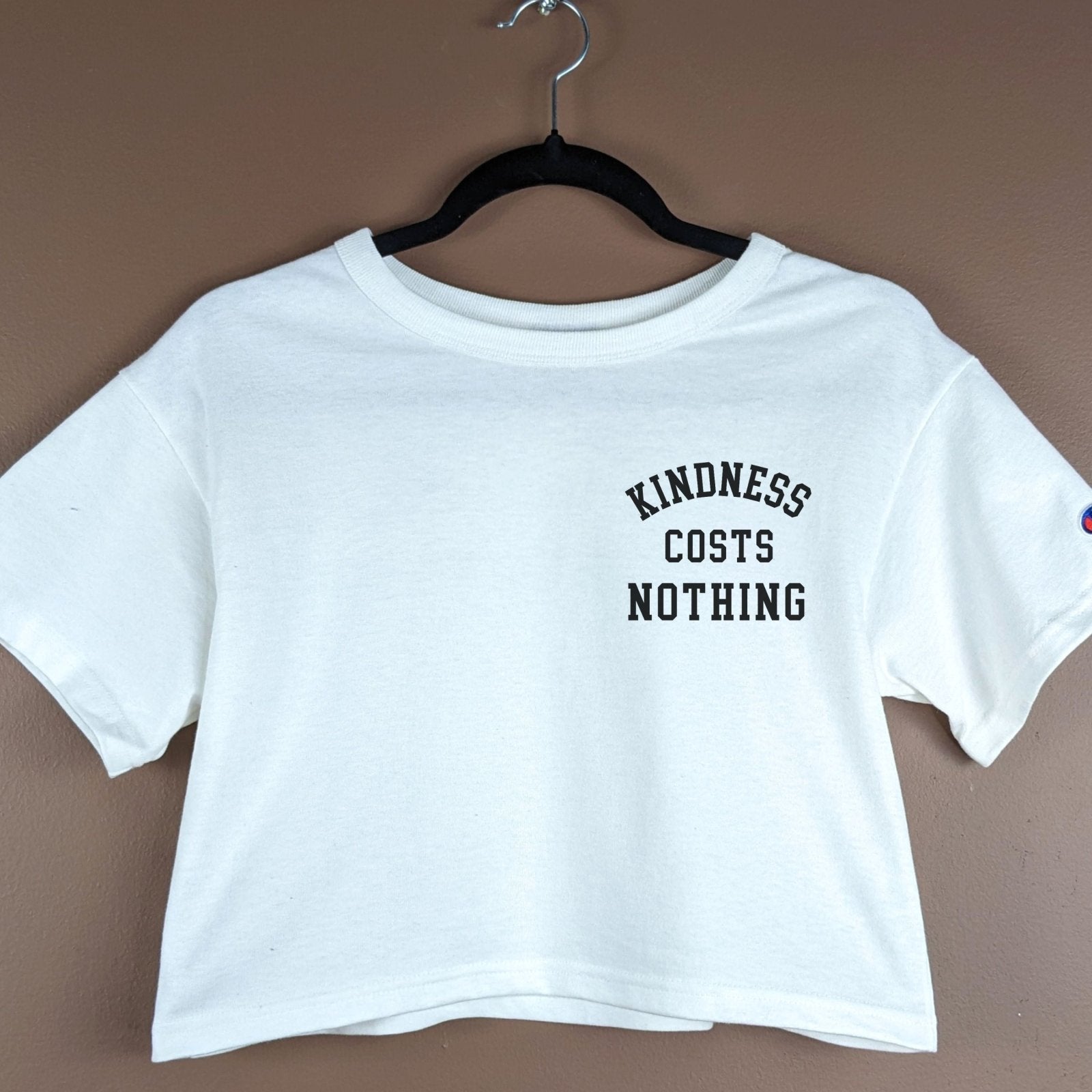 Kindness Costs Nothing Pocket | Cropped Tee - Coco & Rho