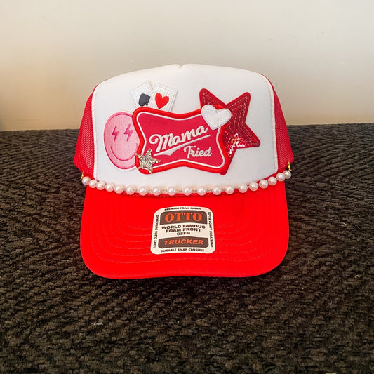 Mama Tried - Trucker Hat Red