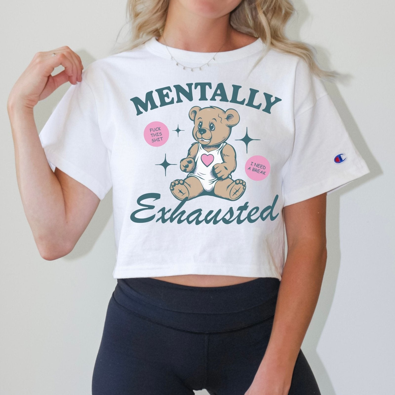 Mentally Exhausted | Cropped Tee - Coco & Rho