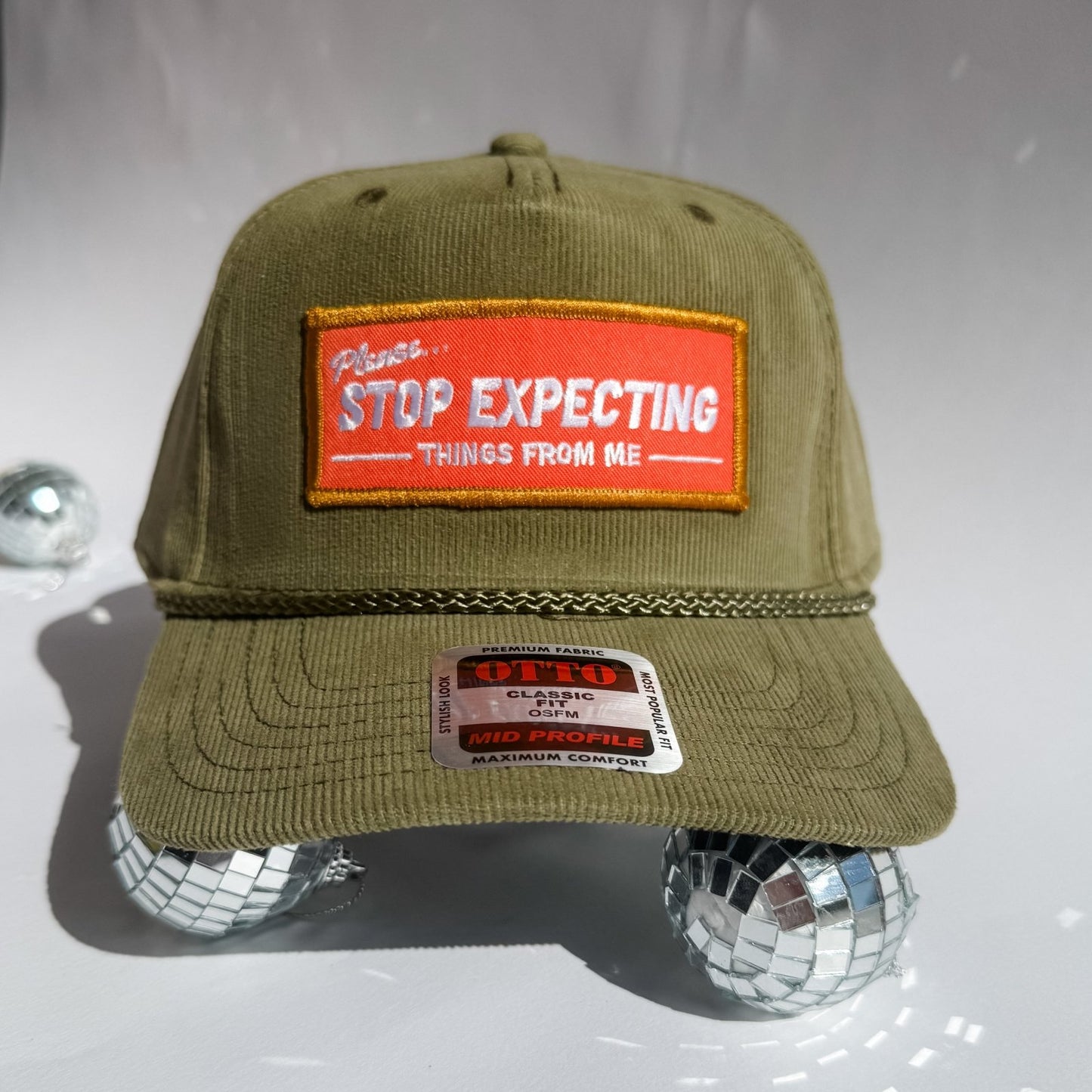 Please stop expecting things from me - Corduroy Trucker Hat