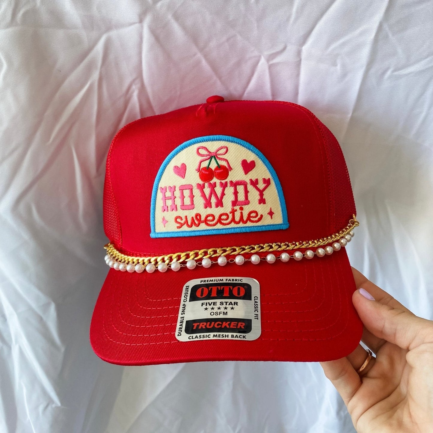 Howdy Sweetie Red- Trucker Hat