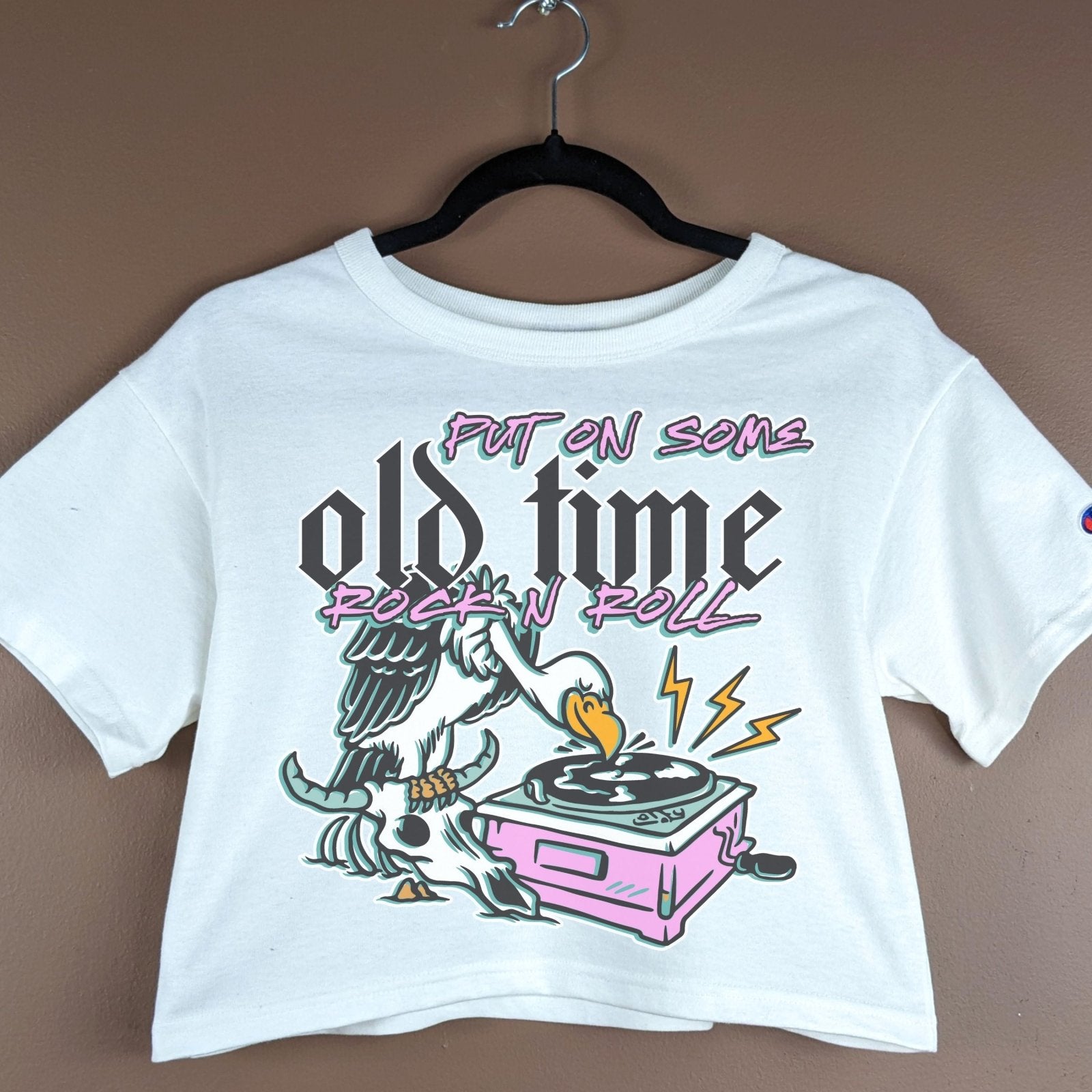 Put On Some Old School Rock n Roll | Cropped Tee - Coco & Rho