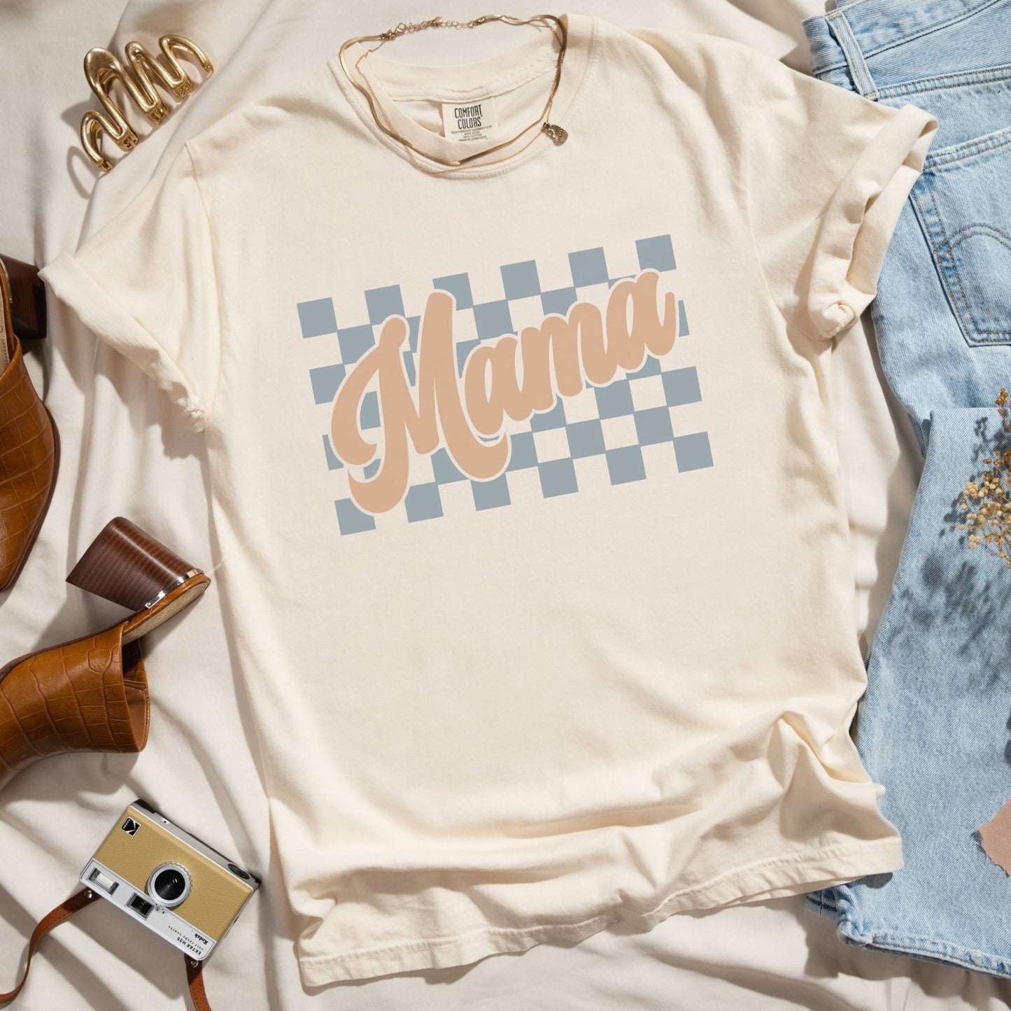 Retro Blue Mama | Comfort Tee - Coco & Rho