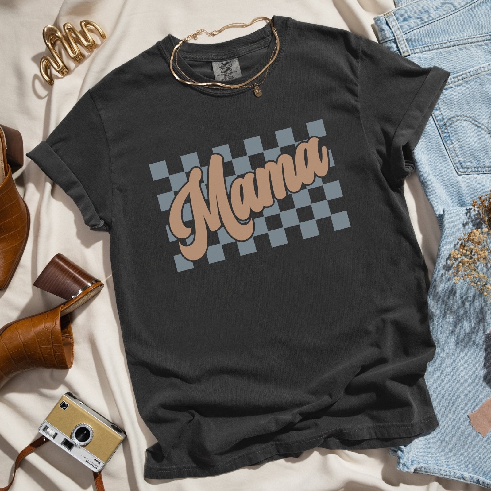 Retro Blue Mama | Comfort Tee - Coco & Rho