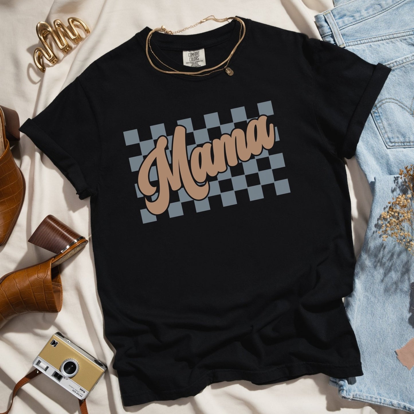 Retro Blue Mama | Comfort Tee - Coco & Rho