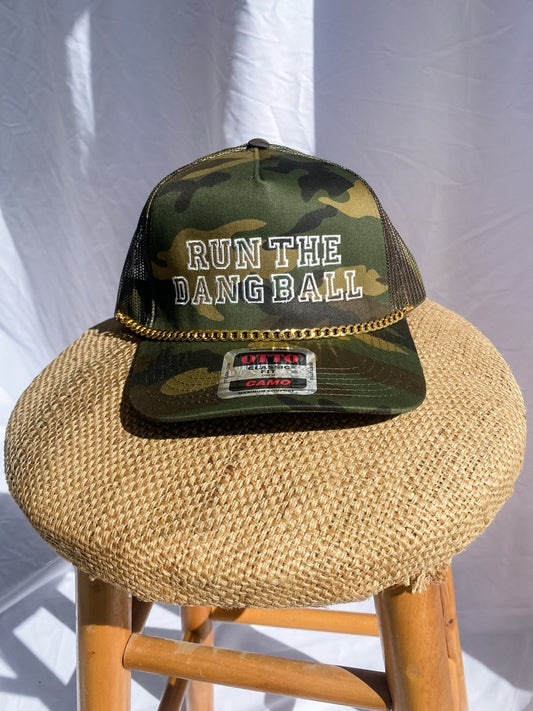 Run the dang ball- Trucker Hat