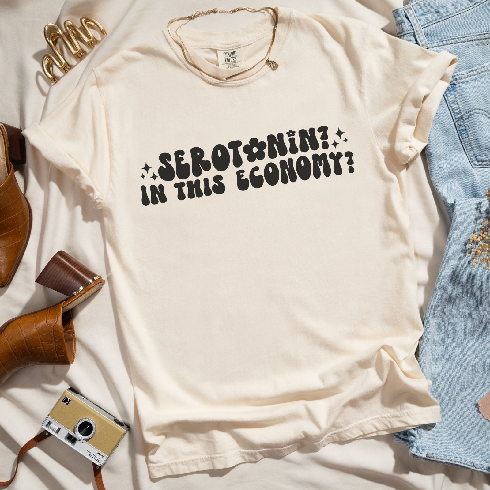 Serotonin? In this economy? | Comfort Tee - Coco & Rho