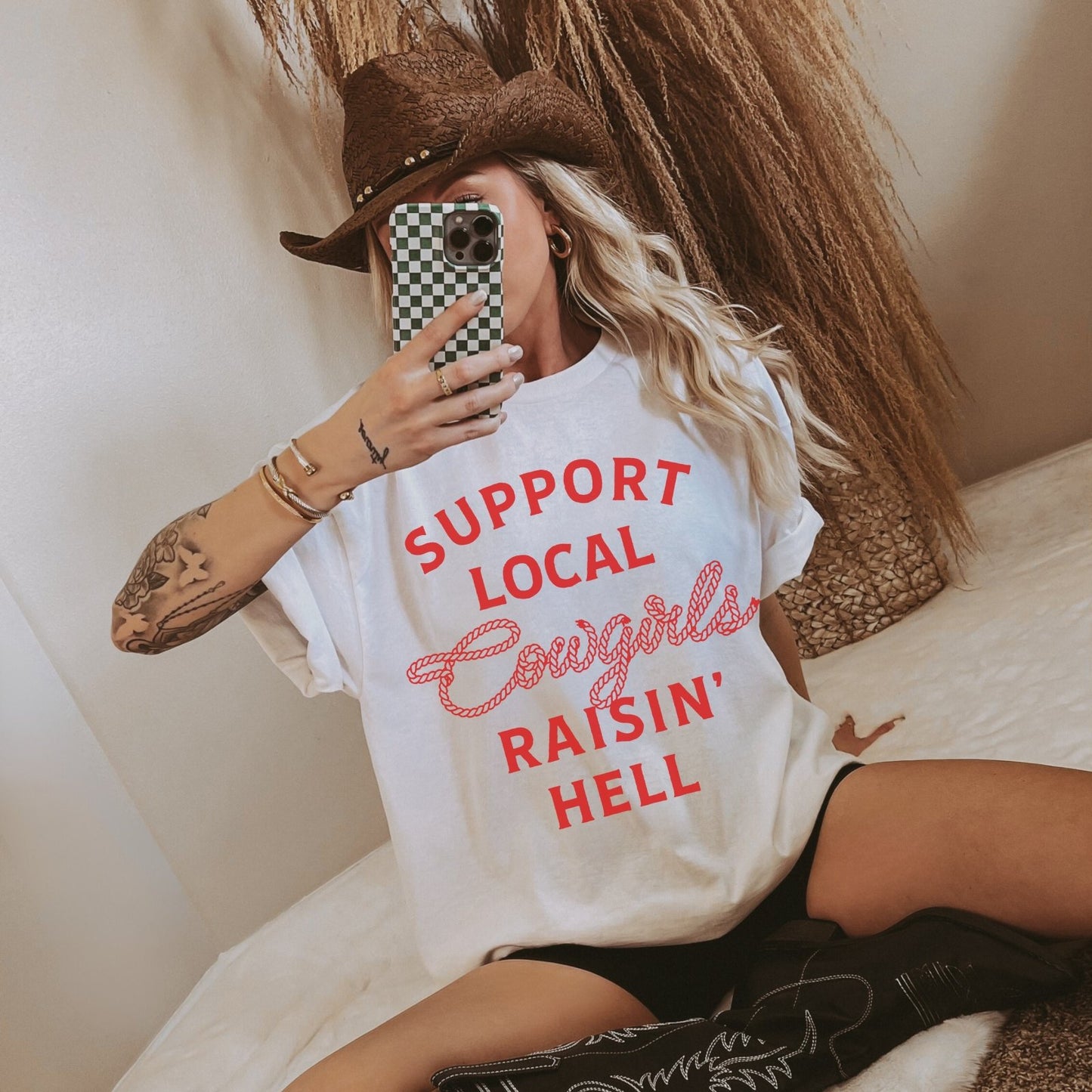 Support Your Local Cowgirls Tee - Coco & Rho